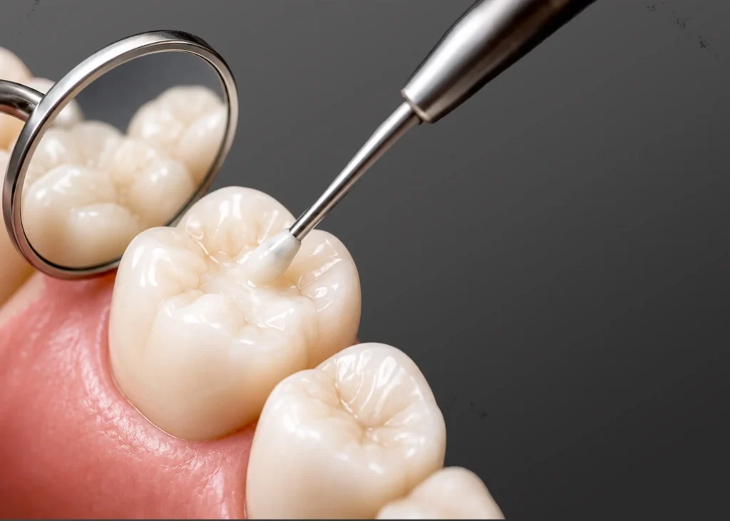 Tooth-coloured dental filling in North Ryde