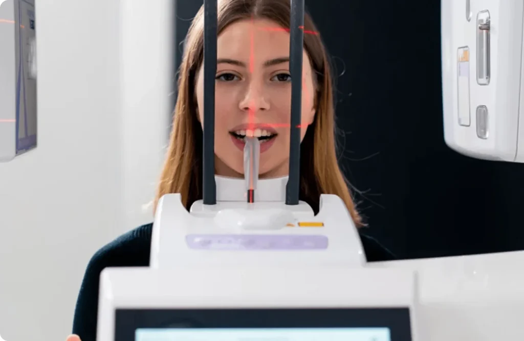 Patient having a digital dental scan at North Ryde Dentistry